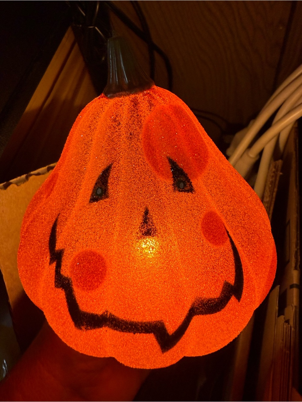 Halloween pumpkin night light